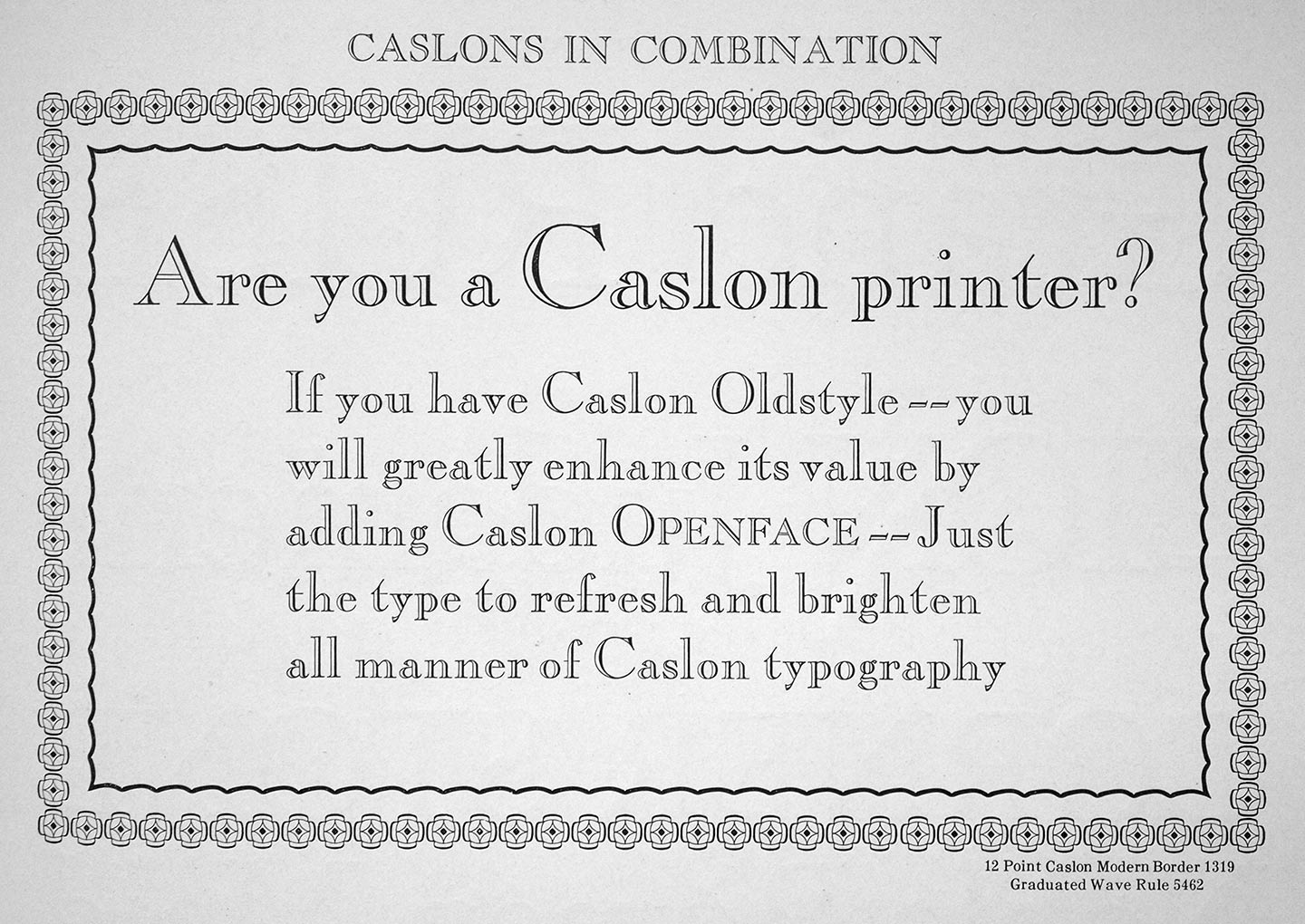 Caslon Open Face