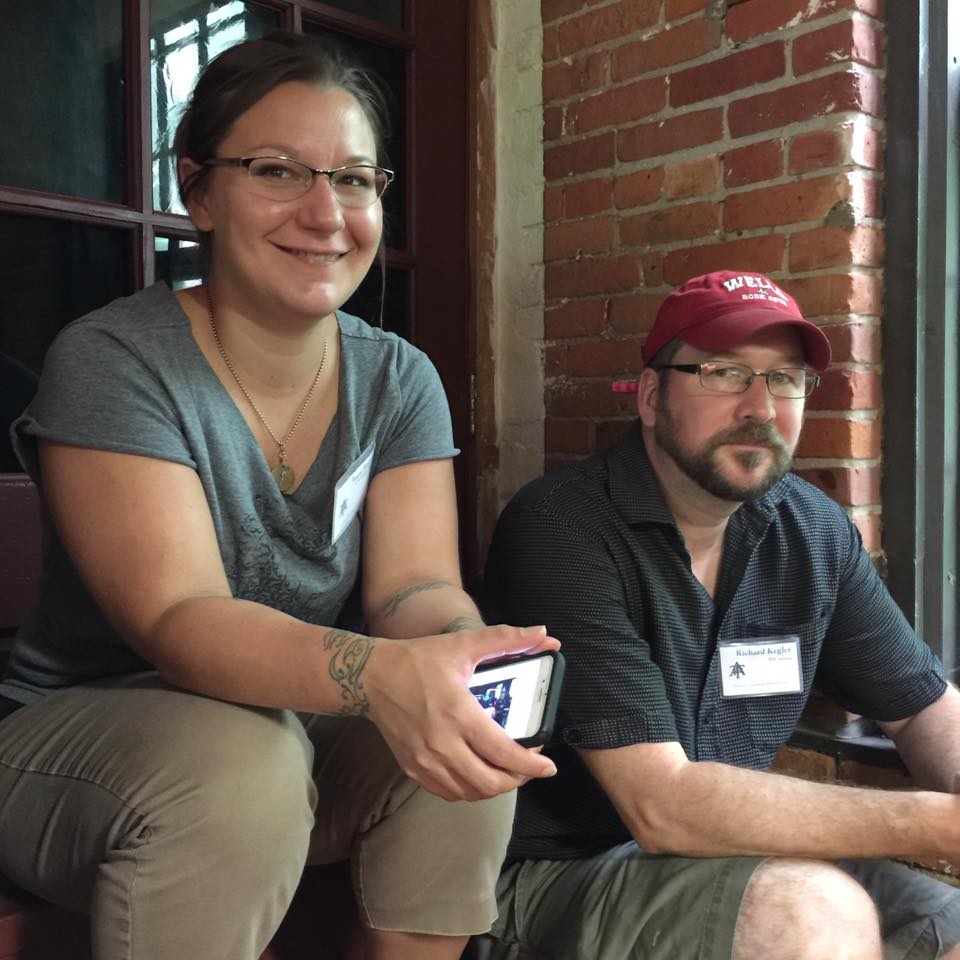 Jessie Reich and Richard Kegler, co-organizers of the event.