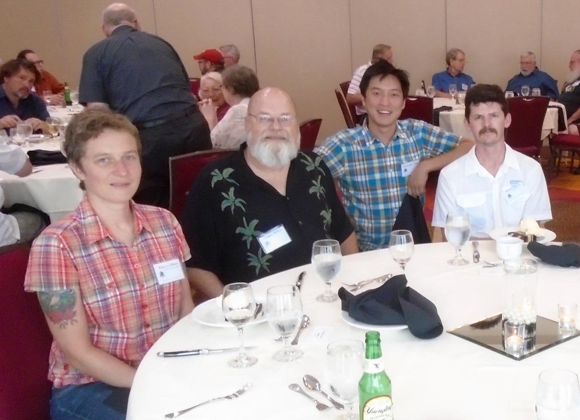 Rebecca, Greg Walters, Chris Chen, and Mark Sarigianis. Photo by Fritz Klinke