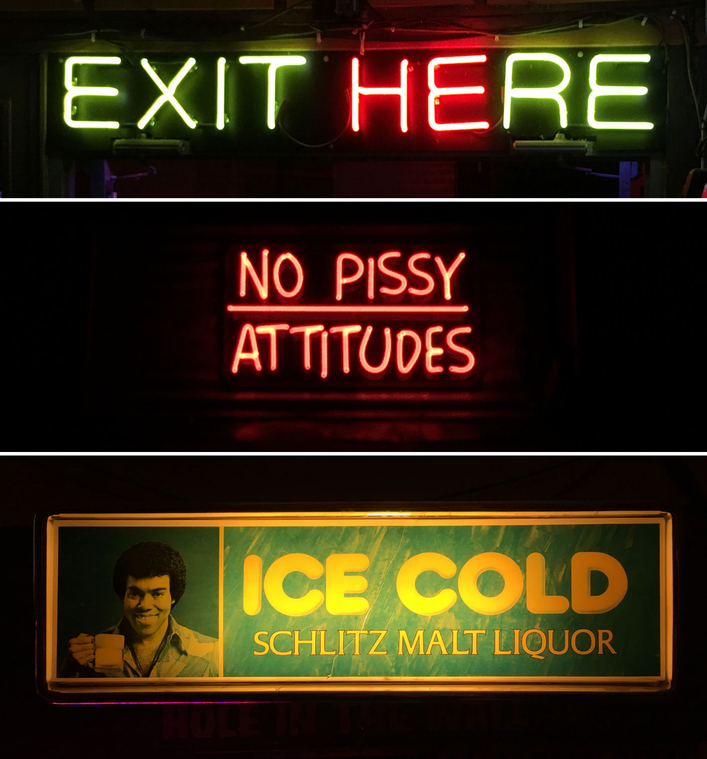 Various Glowing Signs