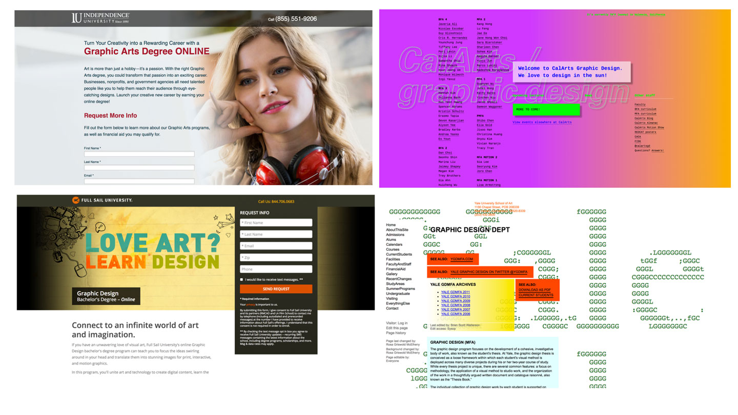 design program websites