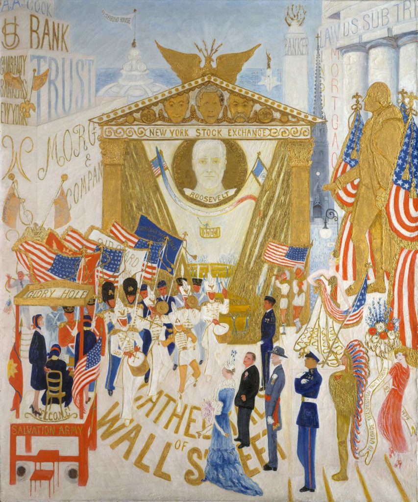The Cathedral of Wall Street's Painting by Florine Stettheimer
